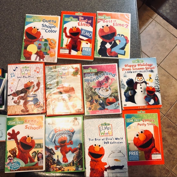 Other Elmos And Sesame Street 15 Dvd Bundle Poshmark